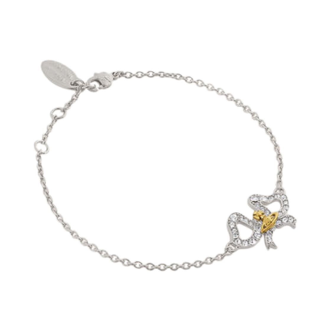 비비안 웨스트우드 리가베르타 브레이슬릿 플래티넘 골드 화이트 크리스탈(Vivienne Westwood Rigoberta Bracelet Platinum Gold White Crystal) - 2