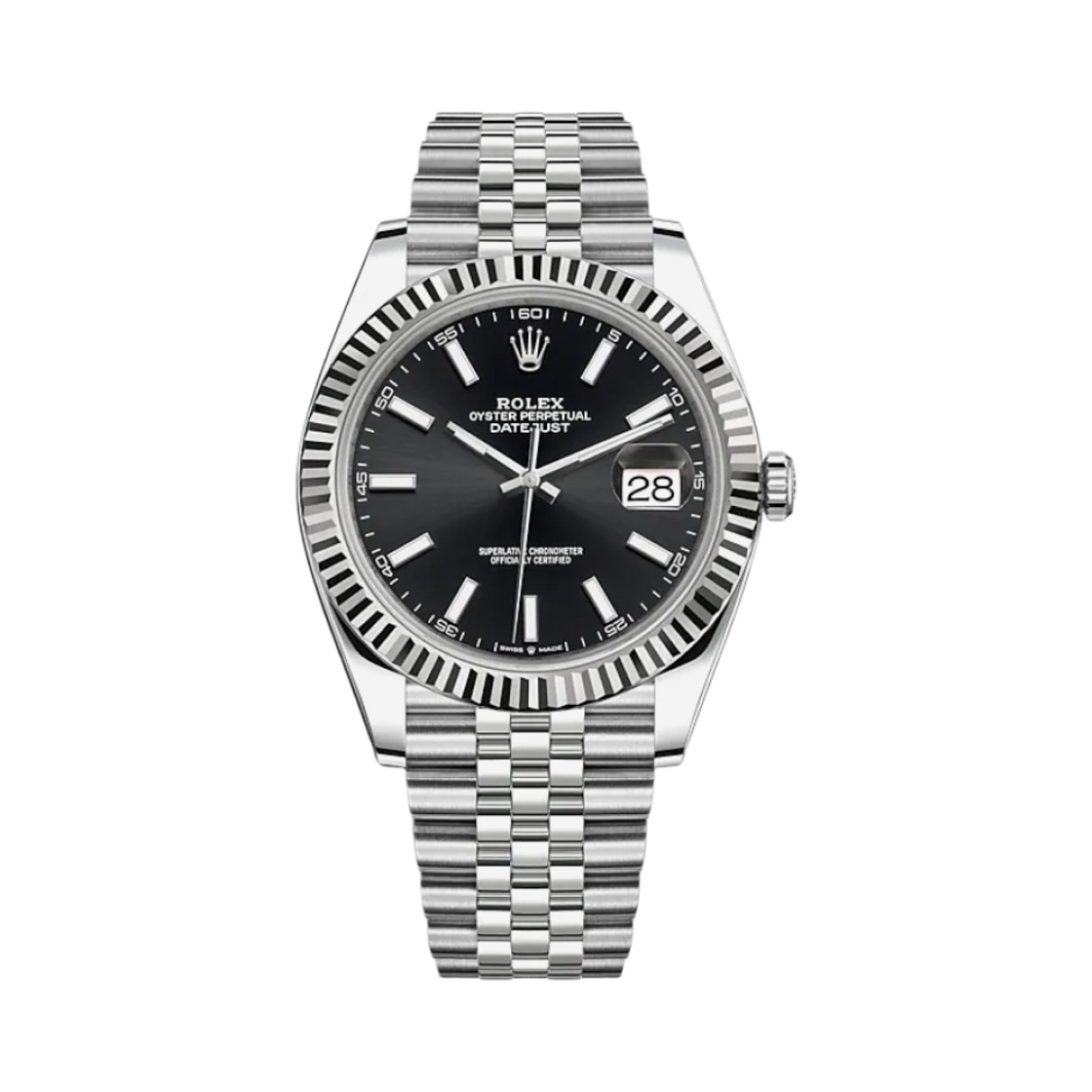 126334 Rolex Datejust 41mm 126334 Bright Black Jubilee - 대표 이미지 #1