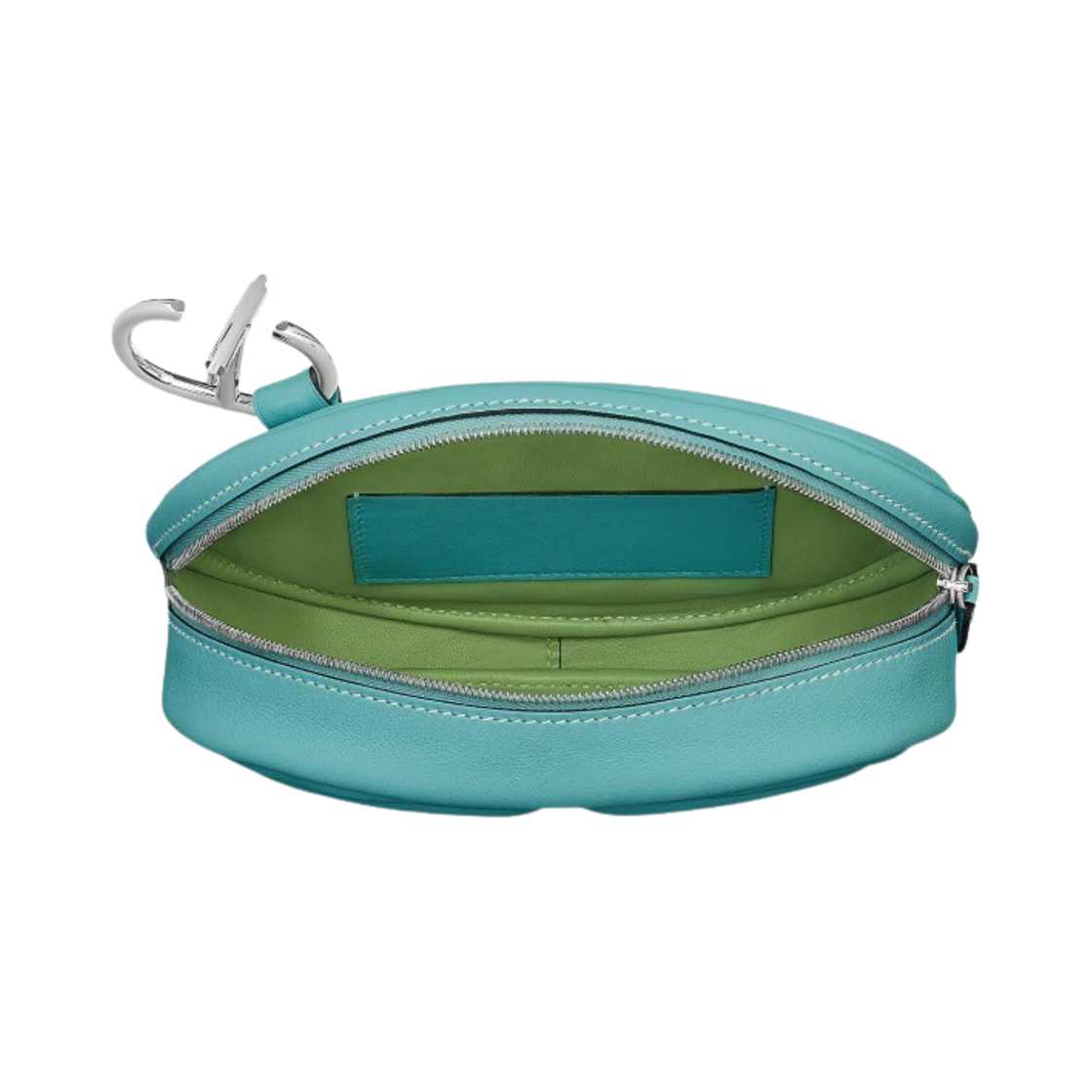 에르메스 인 더 루프 베르소 벨트백 스위프트 & 팔라듐 하드웨어 블루 아똘 베르 크리케(Hermes In the Loop Verso Belt Bag Swift & Palladium Bleu Atoll Vert Criquet) - 3