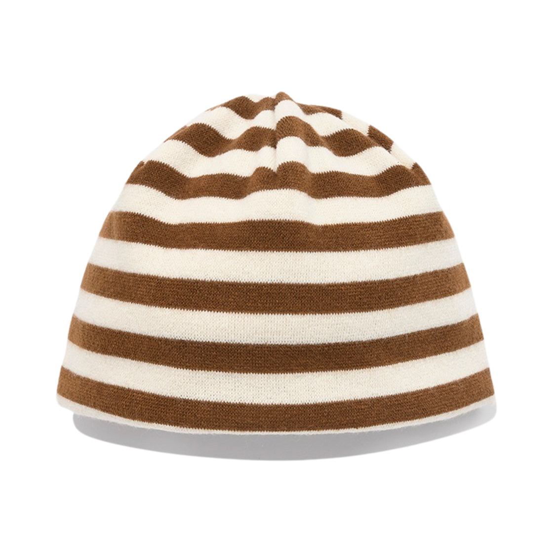 카락터 스트라이프드 니트 비니 카멜(Karactor Striped Knit Beanie Camel)