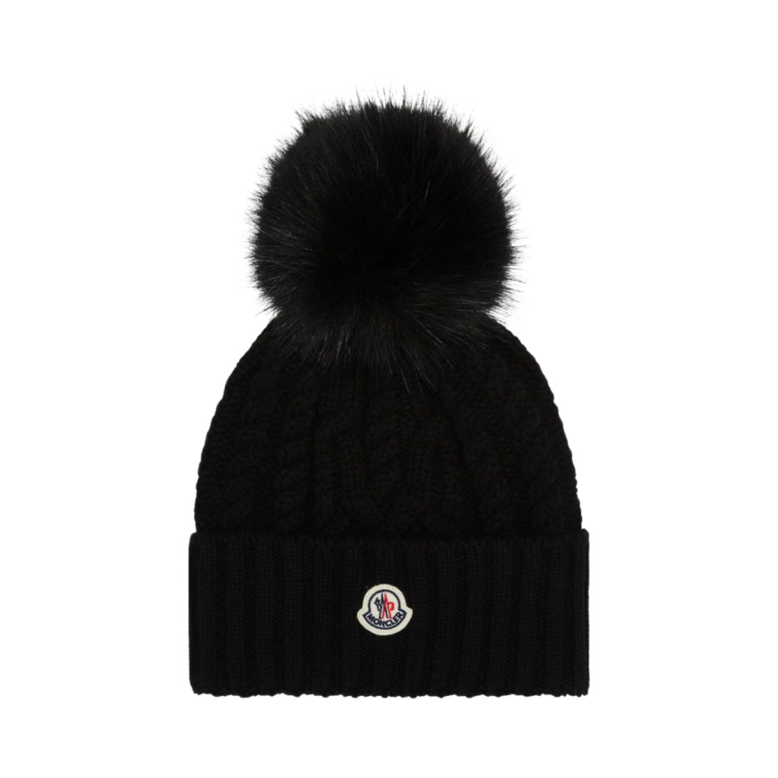 J2-091-3B00029-M4506-999 Moncler Wool Beanie Black - 24FW
