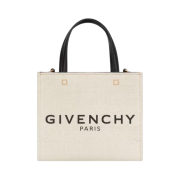 Givenchy Mini G Tote Shopping Bag in Canvas Beige Black