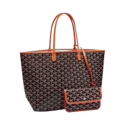 Goyard Saint Louis PM Bag Black Tan
