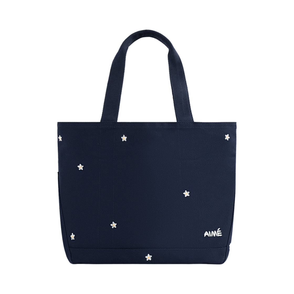 - Aime Leon Dore Floral Embroidered Small Canvas Tote Bag Navy Blazer