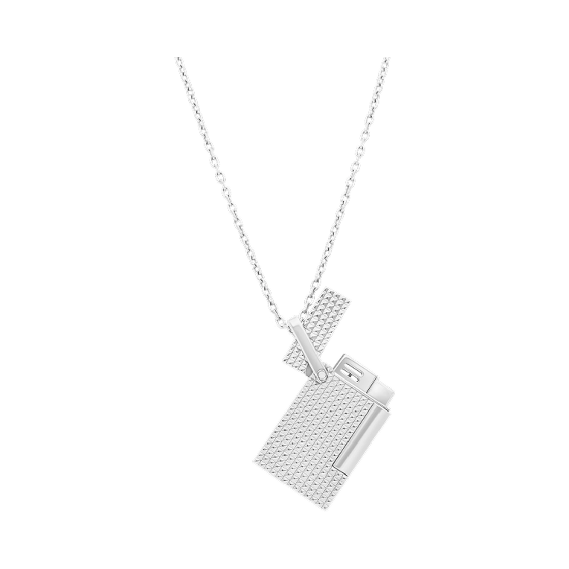 S.T. 듀퐁 네클리스 다이아몬드 헤드 라이터 실버(S.T. Dupont Necklace Diamond Head Lighter Silver)