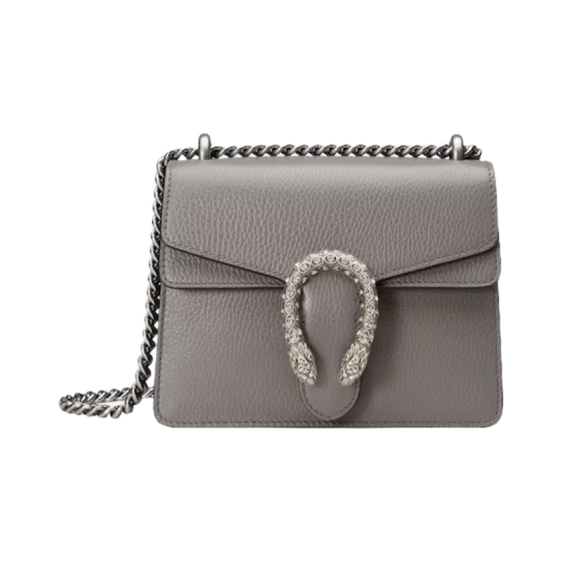 421970-CAOGN-1293 Gucci Dionysus Mini Leather Bag Dusty Grey