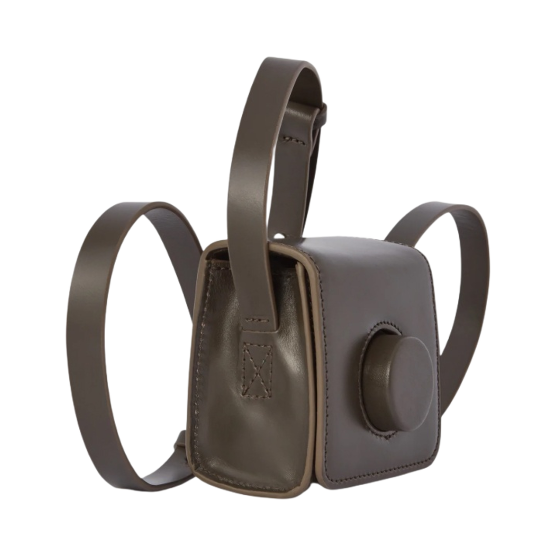 르메르 미니 카메라백 베지터블 탠 레더 퓨터 그린(Lemaire Mini Camera Bag Vegetable-Tanned Leather Pewter Green) - 2