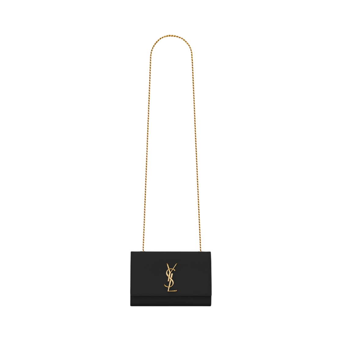 생로랑 그랑 드 뿌드르 레더 케이트 스몰 체인백 블랙(Saint Laurent Kate Small Chain Bag in Grain De Poudre Leather Black)