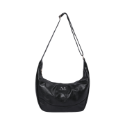 MUCENT Croia One Buckle Leather Shoulder Bag Black