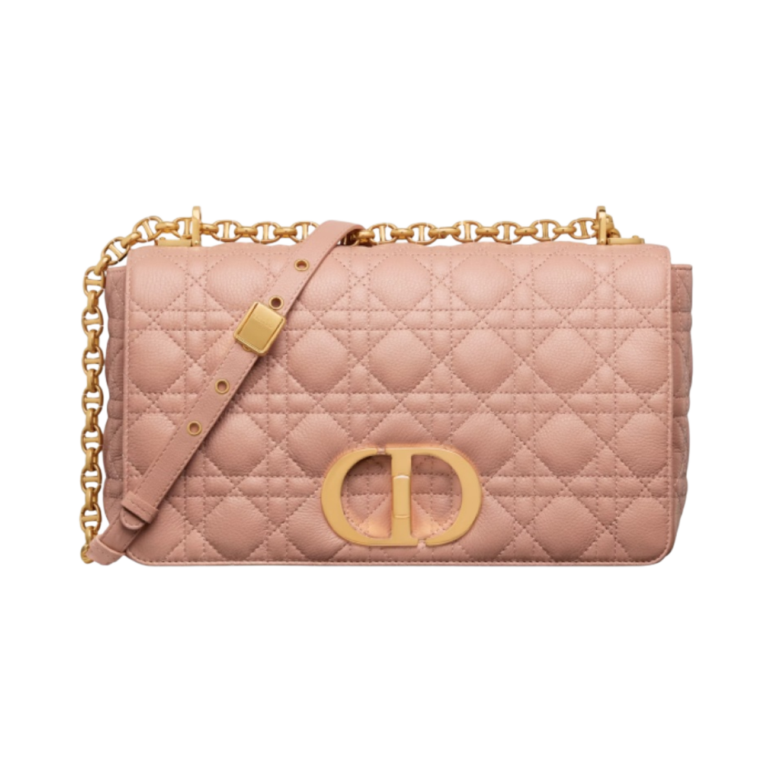 디올 라지 카로백 서플 까나쥬 카프스킨 로즈 드 방(Dior Large Caro Bag Supple Cannage Calfskin Rose Des Vents) - 1