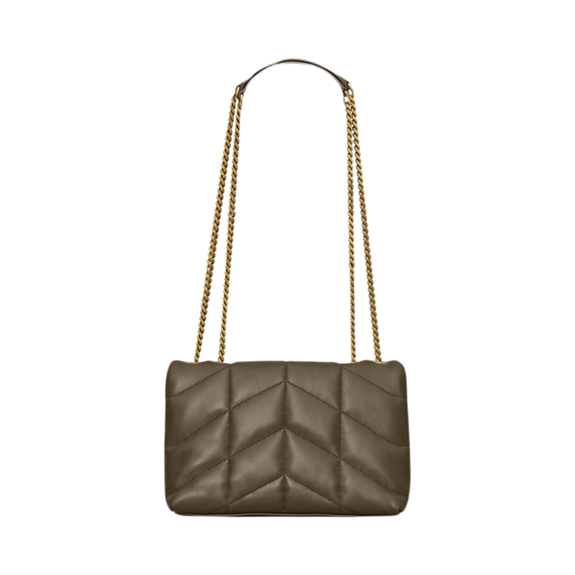(W) 생로랑 토이 퍼퍼 나파 레더 라이트 머스크((W) Saint Laurent Toy Puffer In Nappa Leather Light Musk) - 2
