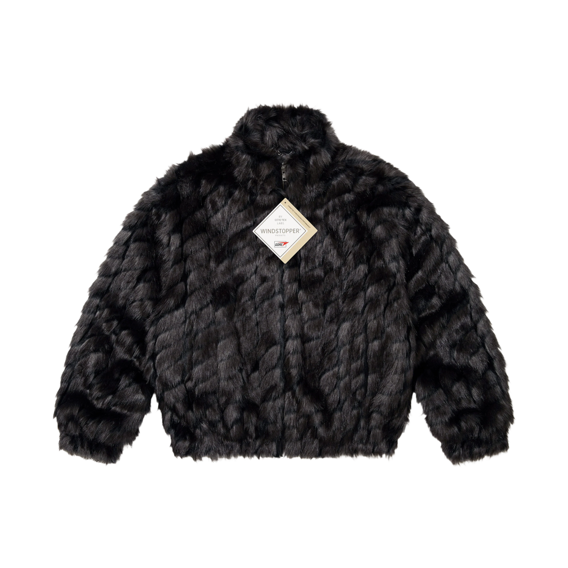 슈프림 투톤 윈드스토퍼 포우 퍼 자켓 블랙 - 25SS(Supreme 2-Tone Windstopper Faux Fur Jacket Black - 25SS)