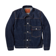 Fullcount 2107W-20 Type 1 Denim Jacket One Wash Indigo Blue - Red Tab
