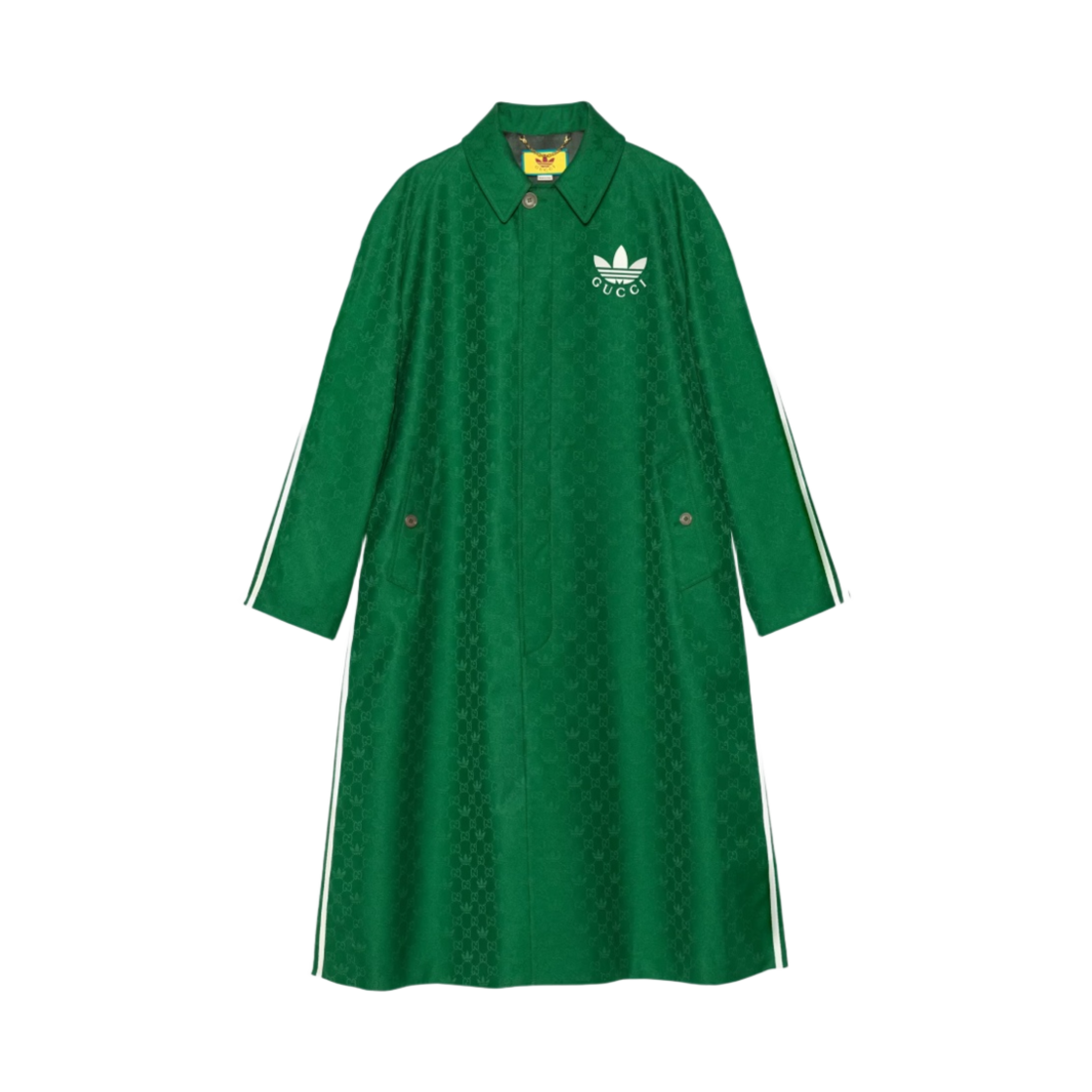 구찌 x 아디다스 GG 트레포일 자카드 코트 그린(Gucci x Adidas GG Trefoil Jacquard Coat Green) - 1