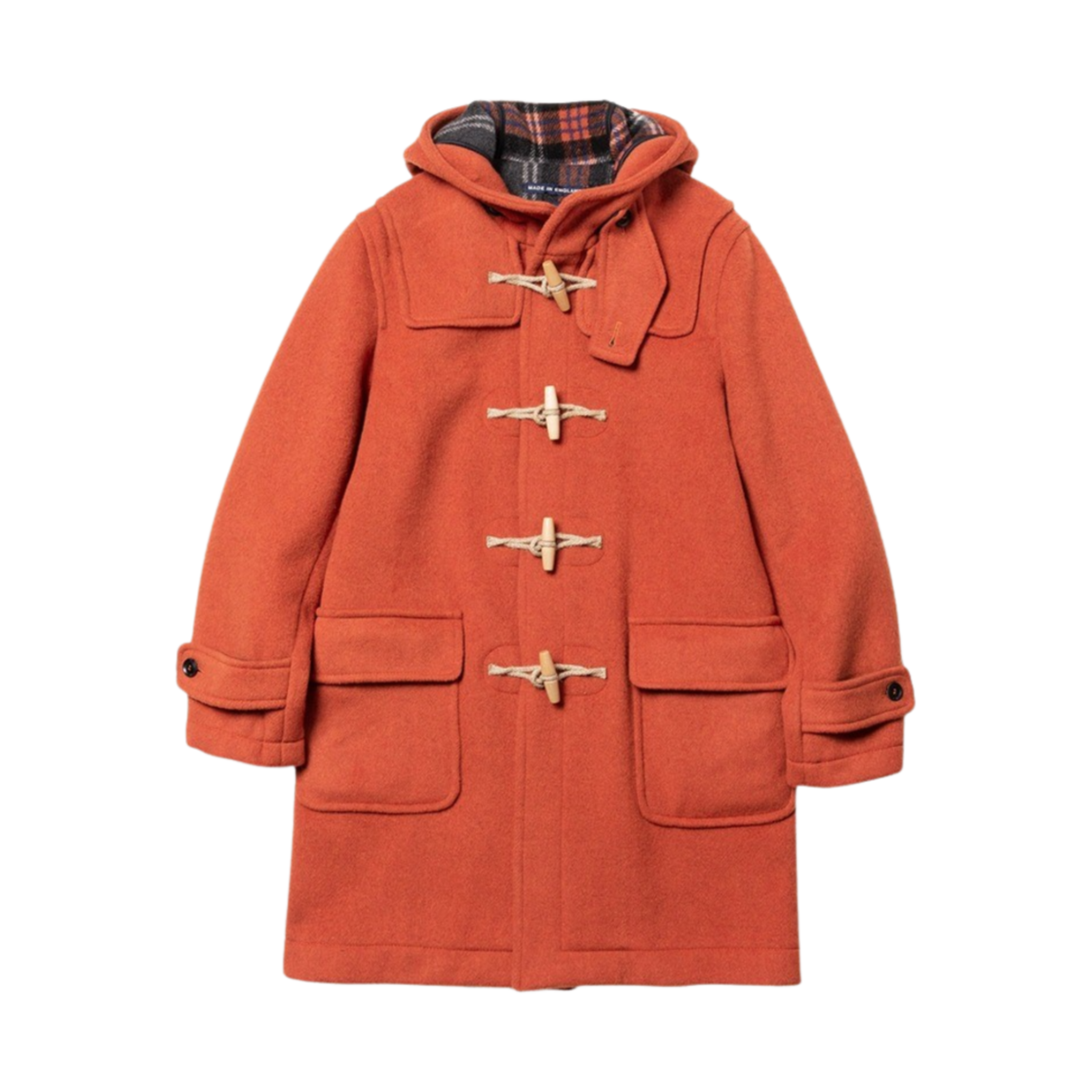 런던 트레디션 맨즈 에리카 더플 코트 오렌지 224(London Tradition Mens Erica Duffle Coat Orange 224)