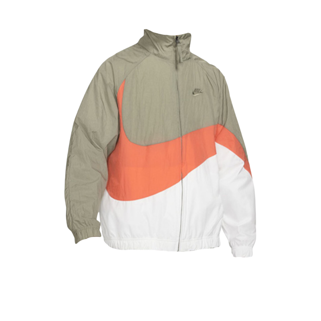 나이키 NSW 빅 스우시 우븐 자켓 라이트 아미 - 아시아(Nike NSW Big Swoosh Woven Jacket Light Army - Asia)