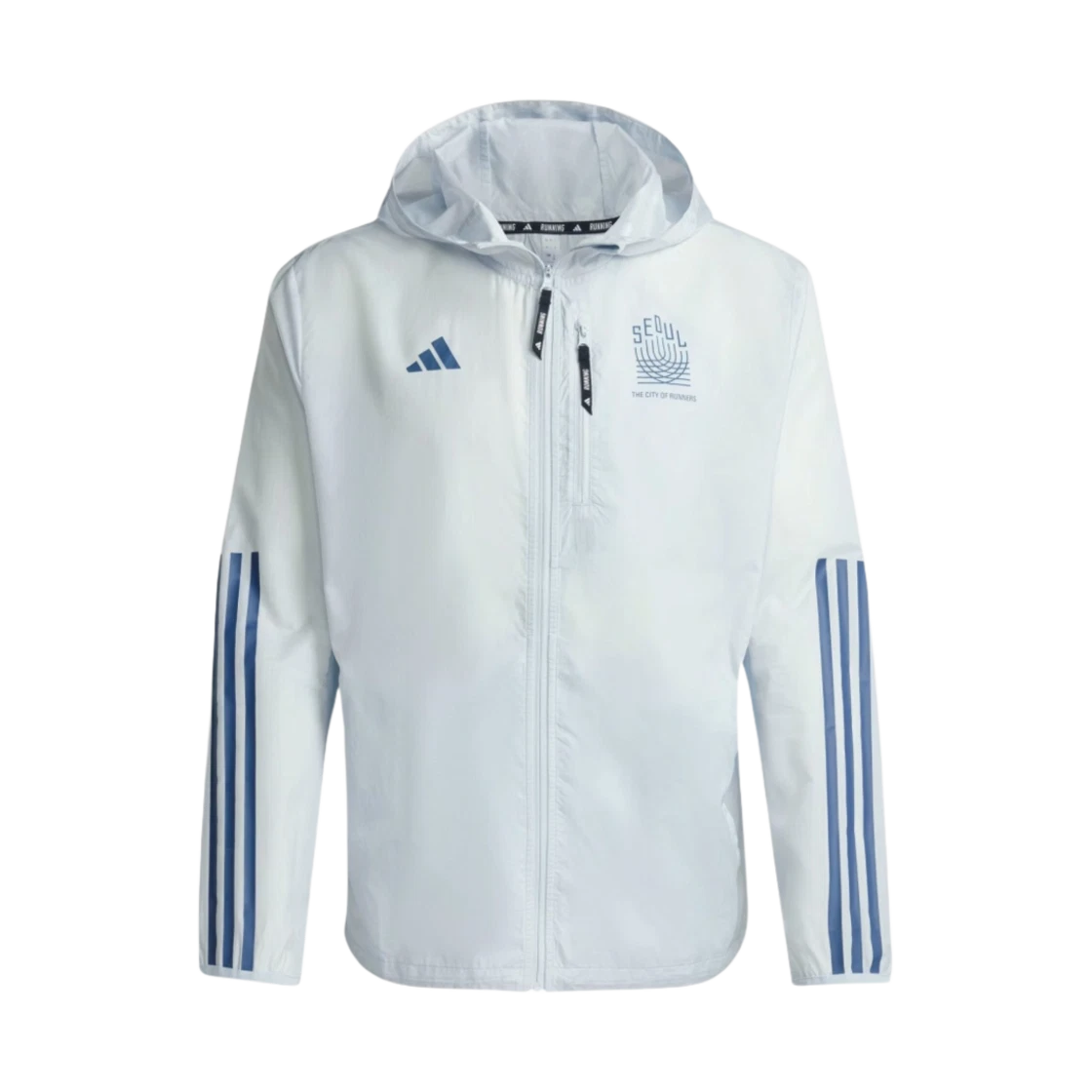 Adidas Adidas Seoul Marathon 3-Stripes Jacket Halo Blue - KR Sizing · L