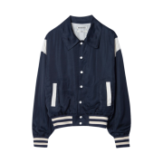 Birthdaysuit Satin Stadium Jacket Navy