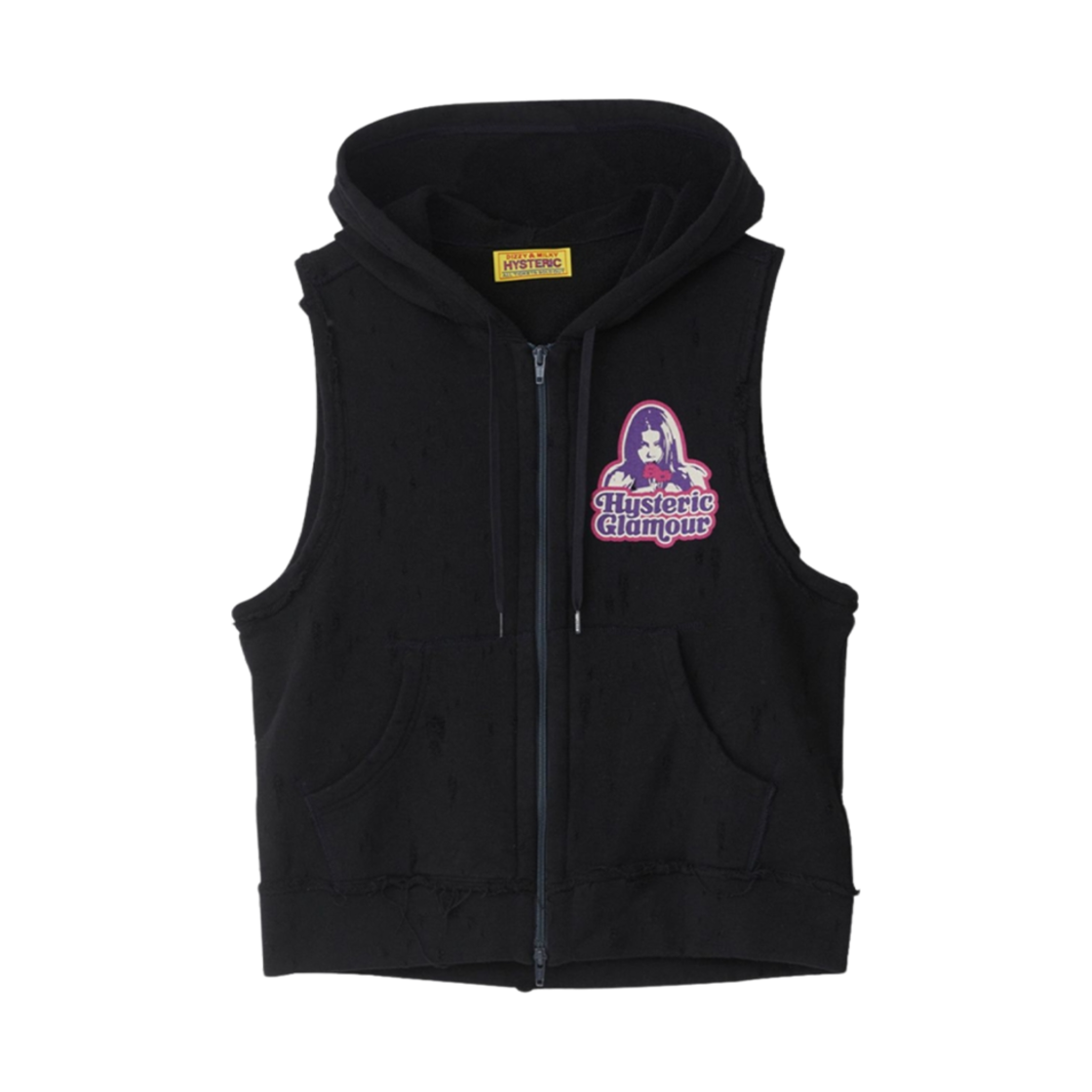 01251CF04 (W) Hysteric Glamour Girls Take Over Vest Black