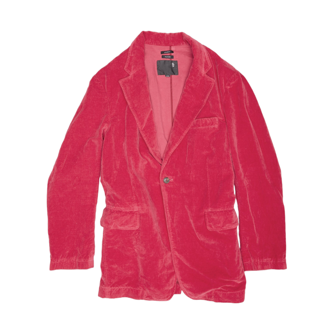 (W) R13 오버사이즈드 러기드 블레이저 라즈베리 벨벳((W) R13 Oversized Ragged Blazer Raspberry Velvet)