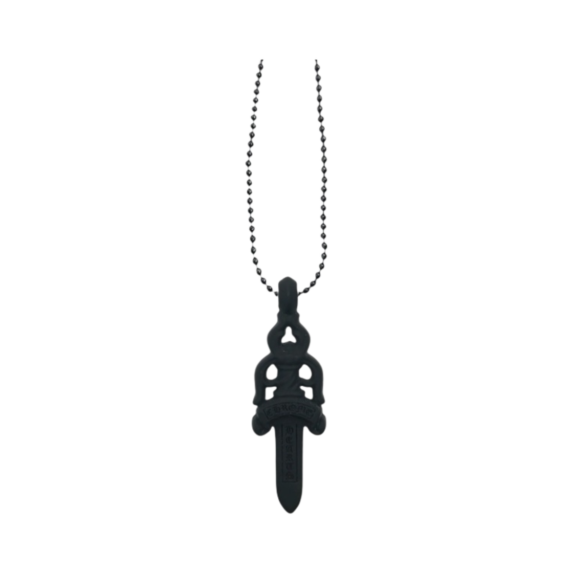 - Chrome Hearts Silichrome Dagger Pendant Black 2023