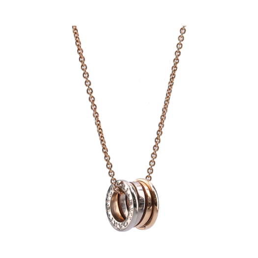 354903 Bulgari Bizarro One Necklace Rose Gold White Gold