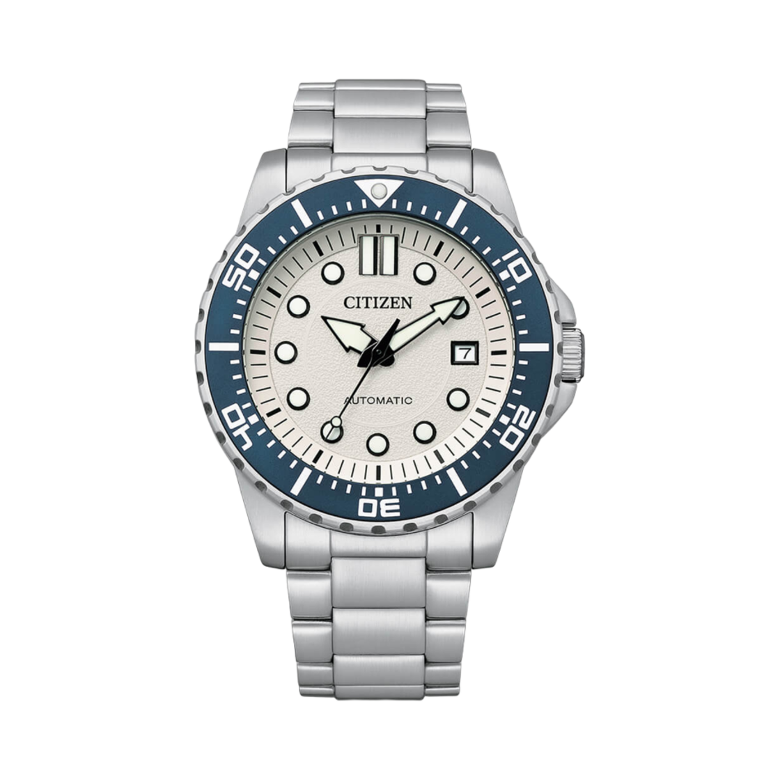 시티즌 메커니컬 오토매틱 43mm 스테인리스 스틸 화이트 실버(Citizen Mechanical Automatic 43mm Stainless Steel White Silver) - 1