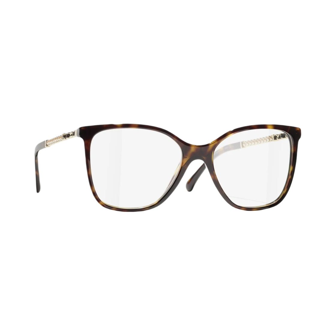샤넬 스퀘어 프레임 아세테이트 글래스 펄 & 다크 톨토이즈(Chanel Square Eyeglasses Acetate Glass Pearls & Dark Tortoise) - 2