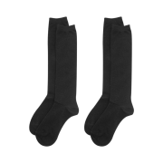 [3% 적립] (W) Aone Standard Medium Knee Socks 2-Pack Black