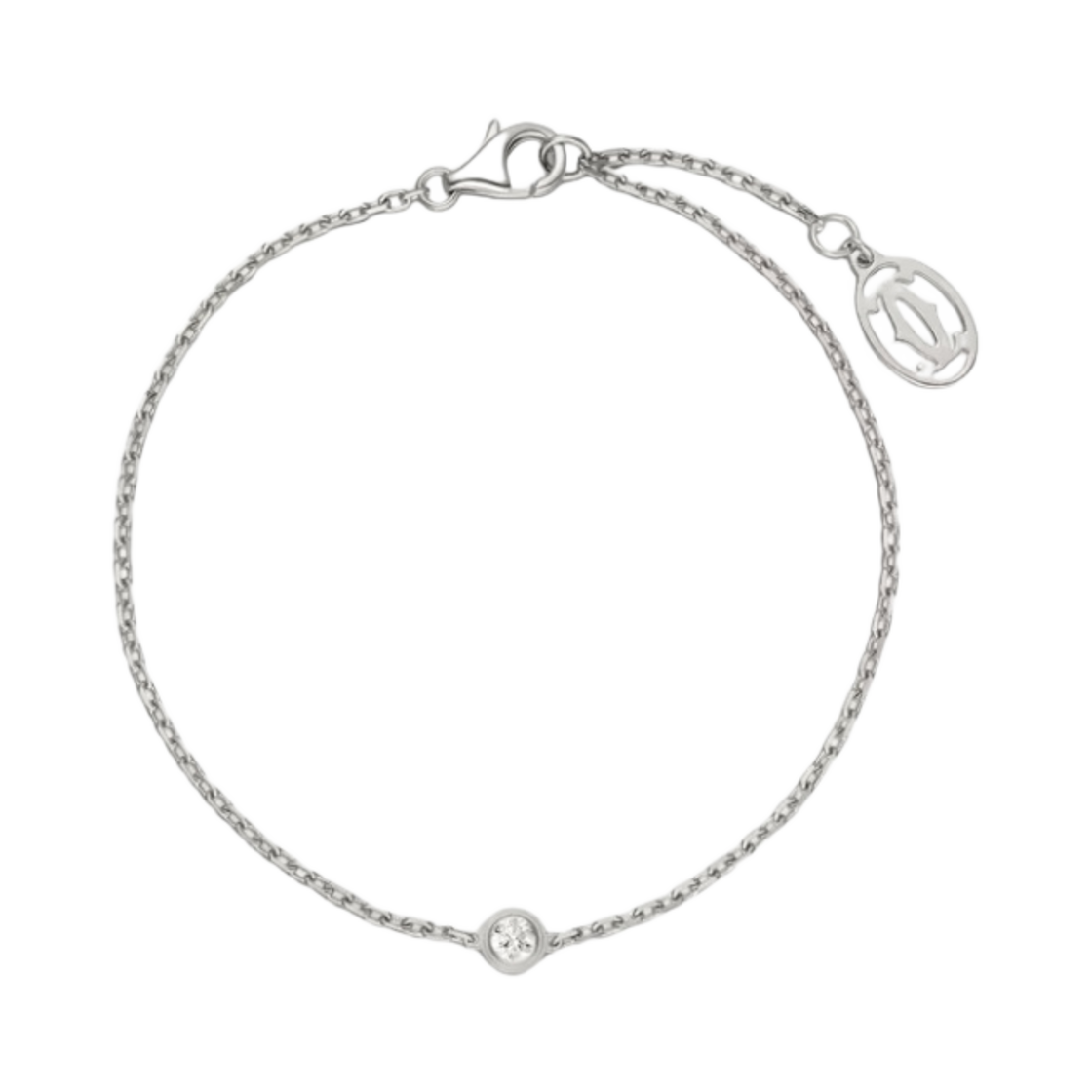 (W) 까르띠에 다무르 브레이슬릿 XS 화이트 골드 다이아몬드((W) Cartier D'Amour Bracelet XS White Gold Diamond)