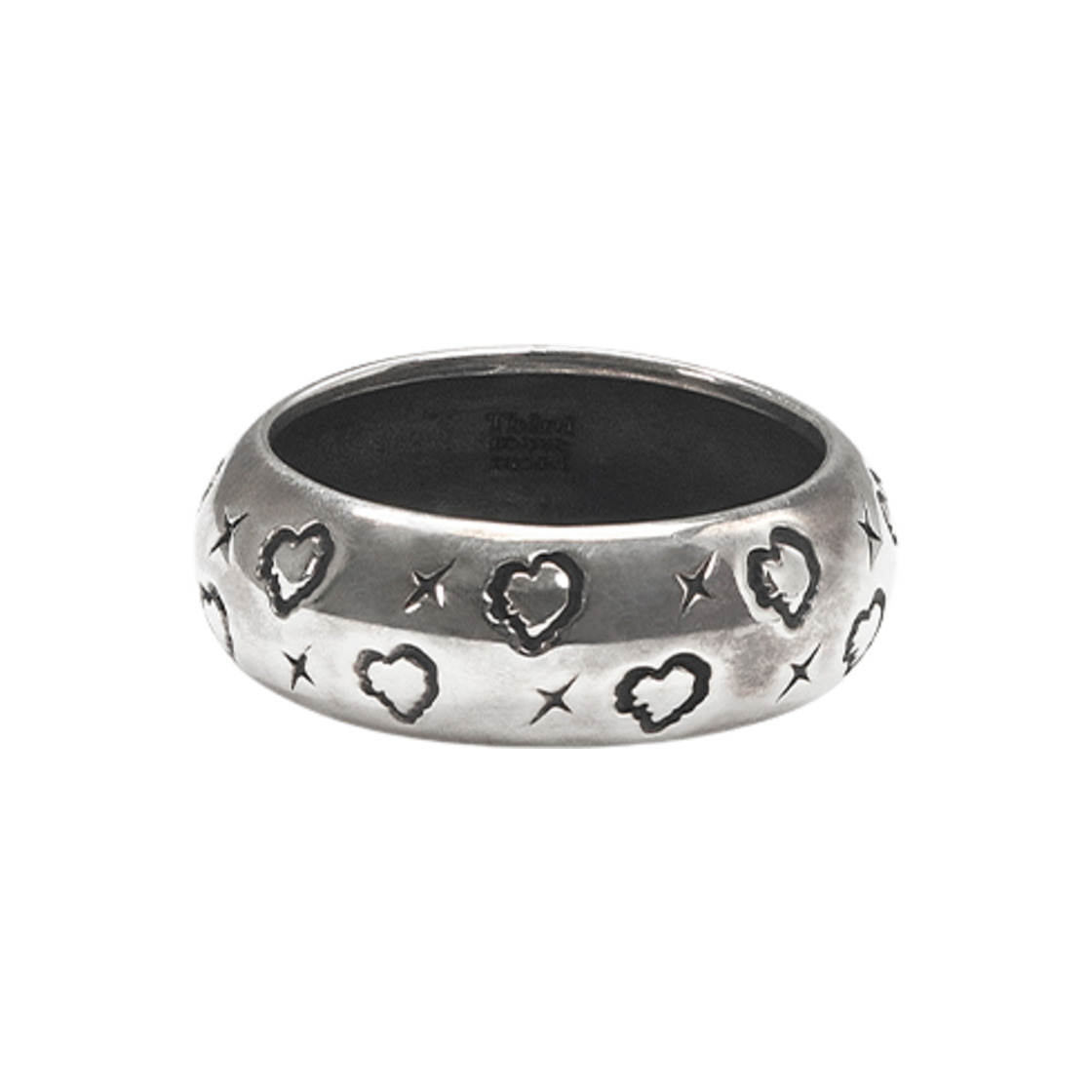 써드무브먼트 하트 심볼 링 앤티크 실버, 유광 사이즈 2(Third movement Heart Symbol Ring Antique Silver, Gloss SIZE.2)