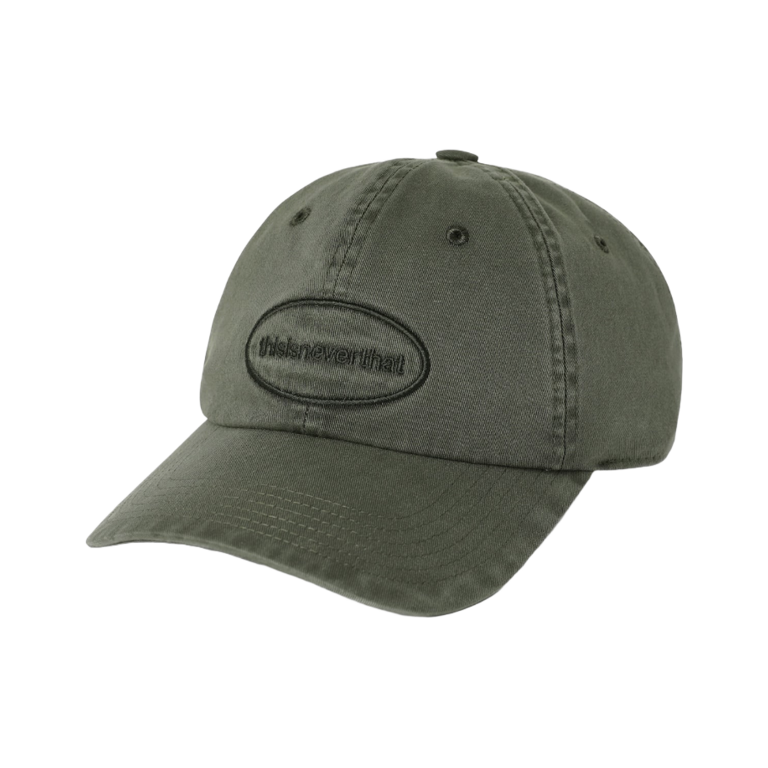 디스이즈네버댓 오버다이드 E/T-로고 캡 카키(Thisisneverthat Overdyed E/T-Logo Cap Khaki) - 1
