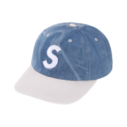 Supreme 2-Tone S Logo 6-Panel Washed Denim - 24SS
