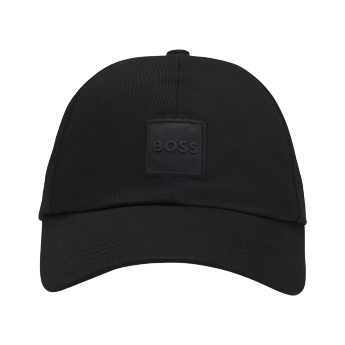 50535555-001 Hugo Boss Woven Logo Patch Cotton Twill Cap Black