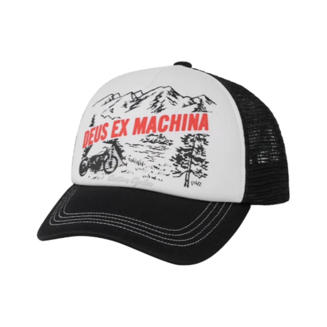 데우스 엑스 마키나 마운틴 트러커 캡 블랙(Deus Ex Machina Mountain Trucker Cap Black)