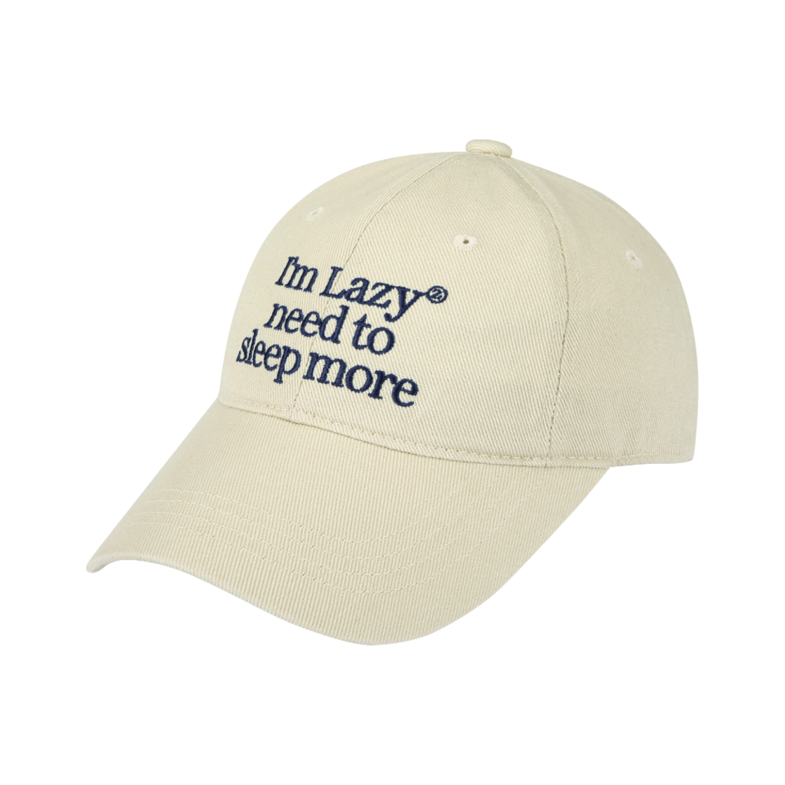 Sleep More Washing Ball Cap - Beige Lazyz Sleep More Washing Ball Cap Beige