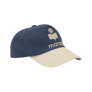 Isabel Marant Tyron Logo Cap Blue Ecru - 23SS