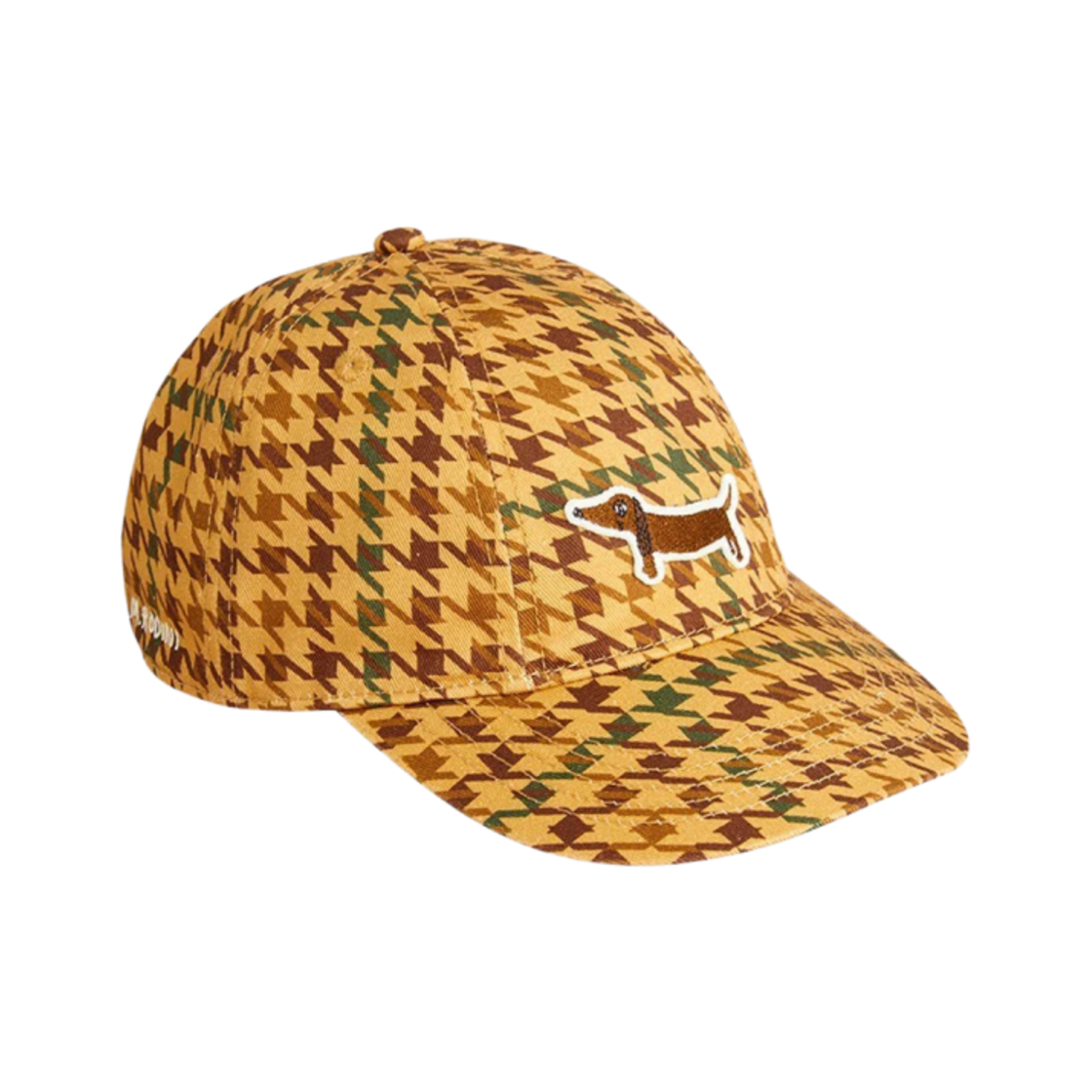 2476510513 (Kids) Mini Rodini Dog Embroidered Baseball Cap Beige