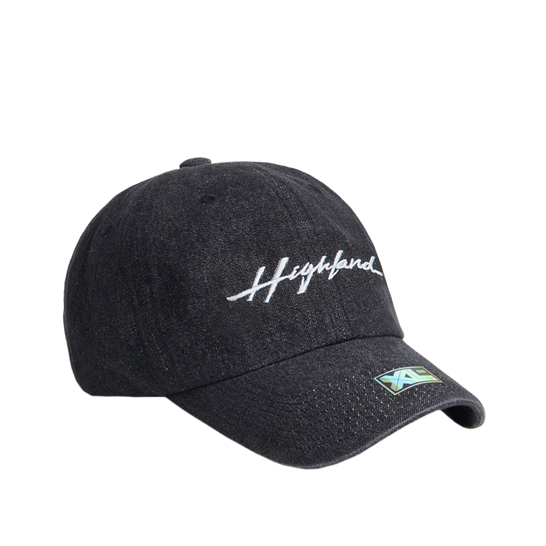 플래토 빅사이즈 볼캡 하이랜드 데님 볼캡 블랙(PLATEAU Big Size Ballcap XL Highland Denim Cap Black)