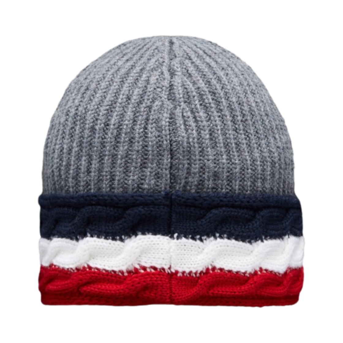 (키즈) 몽클레르 트라이컬러 울 비니 다크 그레이 멜란지 - 22FW((Kids) Moncler Tricolor Wool Beanie Dark Grey Melange - 22FW) - 2