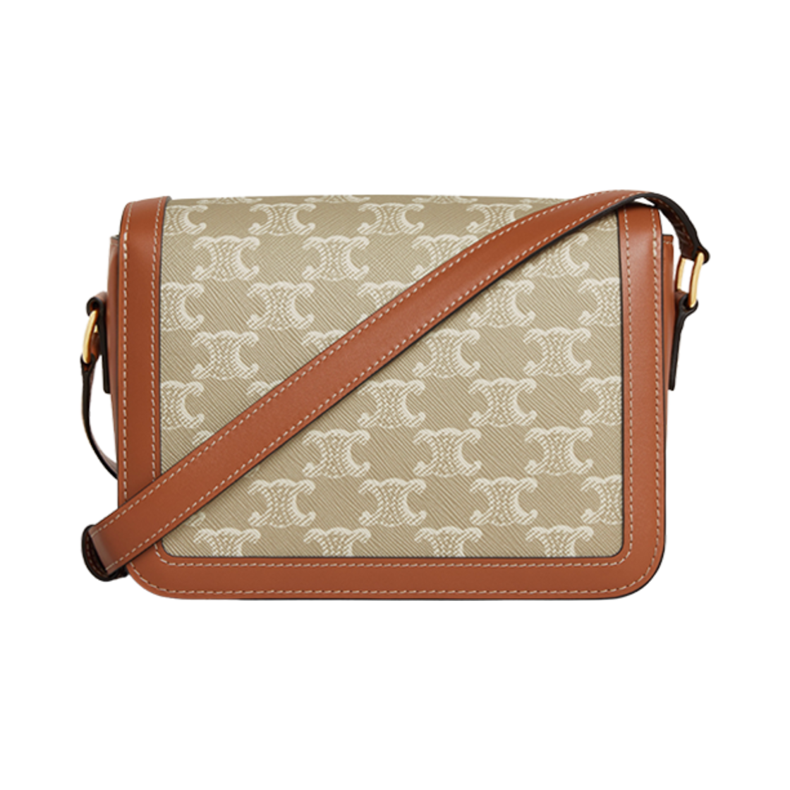 셀린느 틴 트리옹프 백 트리옹프 캔버스 카프스킨 그레지(Celine Teen Triomphe Bag in Triomphe Canvas Calfskin Grege) - 3