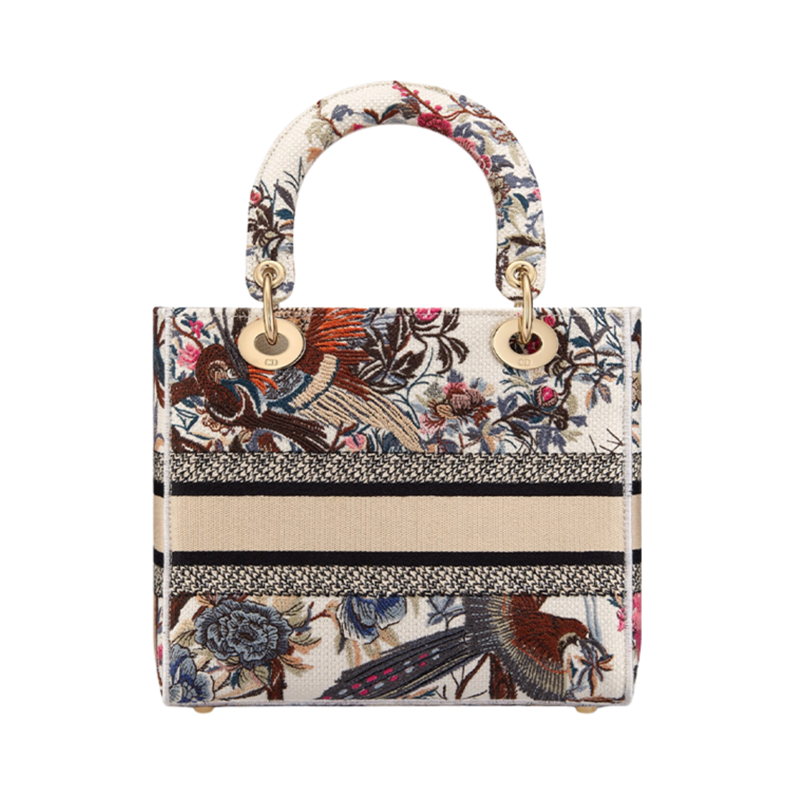 디올 미디움 레이디 D 라이트 백 라떼 멀티컬러 쟈뎅 디히비어(Dior Medium Lady D-Lite Bag Latte Multicolor Jardin D'hiver) - 2