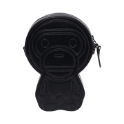 BAPE Baby Milo PU Leather Bag Black