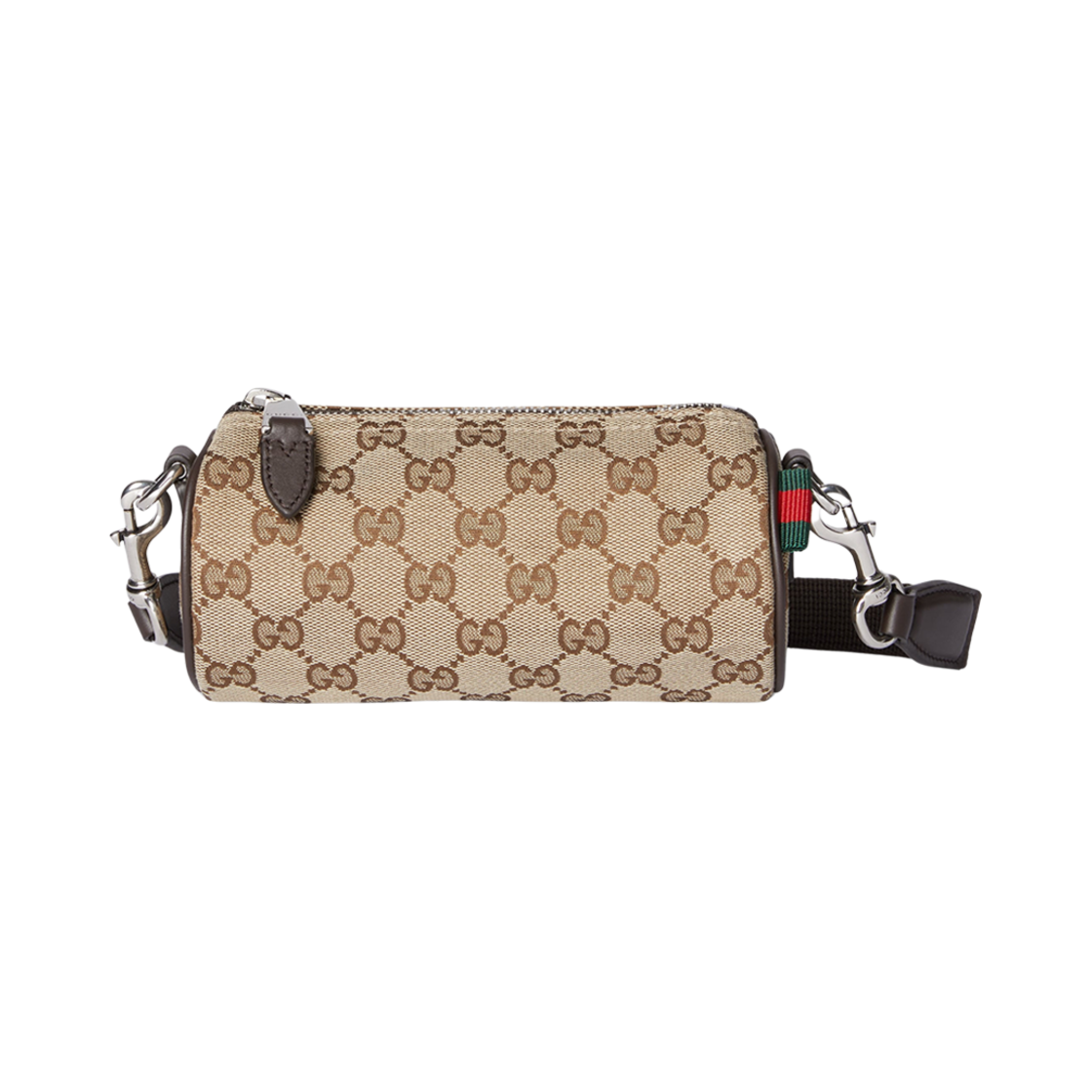 834269-FAEON-9750 Gucci GG Canvas Mini Boston Bag Beige Dark Brown