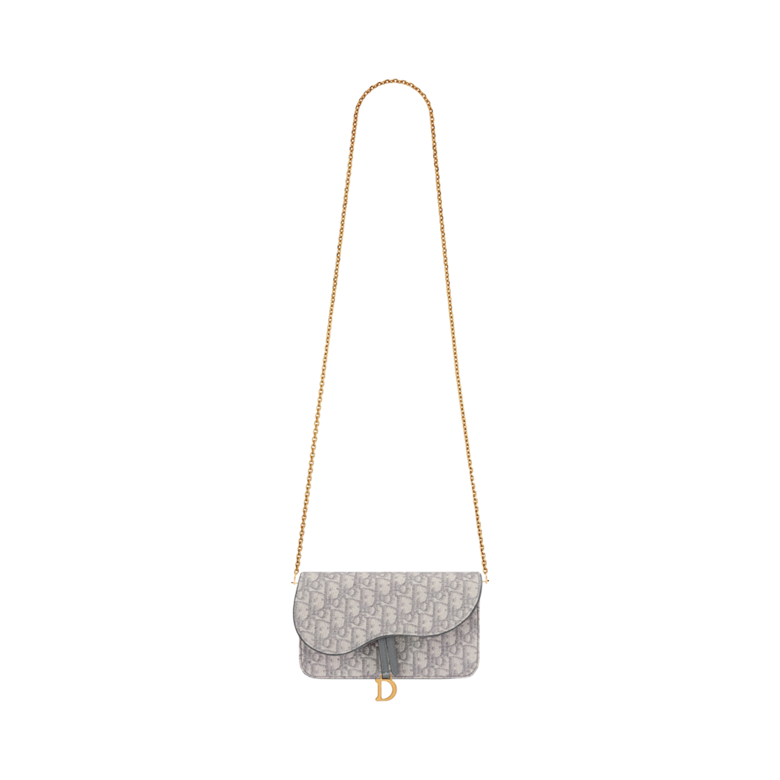 디올 새들 파우치 체인 그레이(Dior Saddle Pouch With Chain Gray) - 4