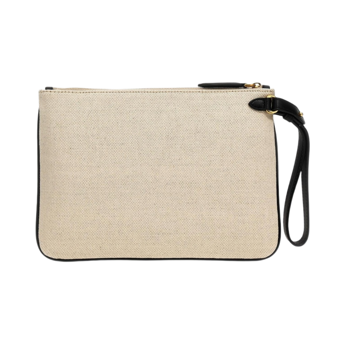멀버리 클래식 스무스 카프 리파인드 캔버스 파우치 에크루 블랙(Mulberry Classic Smooth Calf Refined Canvas Pouch Ecru Black) - 2