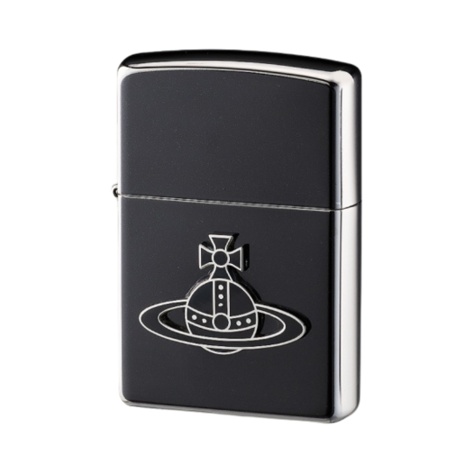 Vivienne Westwood Enamel Orb Zippo Lighter Black
