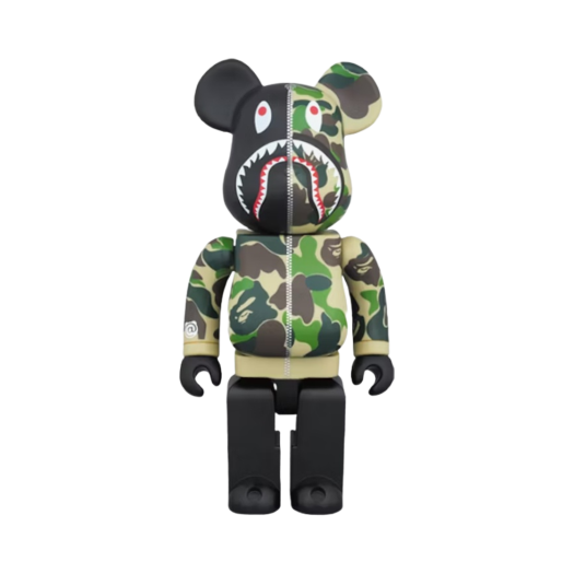 Bearbrick x BAPE Camo Shark Green 400%