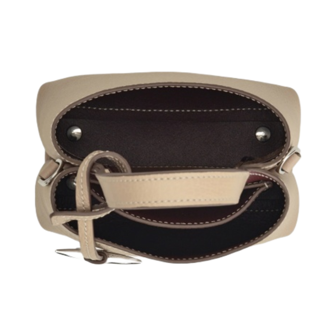 XBWAPAT9000QRI9P12 Tod's Micro Bag in Leather Beige - #3
