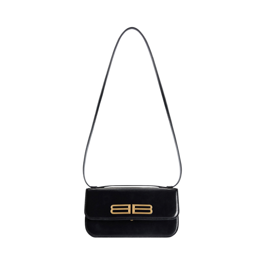발렌시아가 스트라이프 엠보스 카프스킨 가십 스몰 백 블랙(Balenciaga Stripe Embossed Calfskin Gossip Small Bag Black) - 1